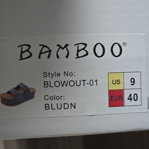 BAMBOO Blowout-01 Sandal in Bludn Blue